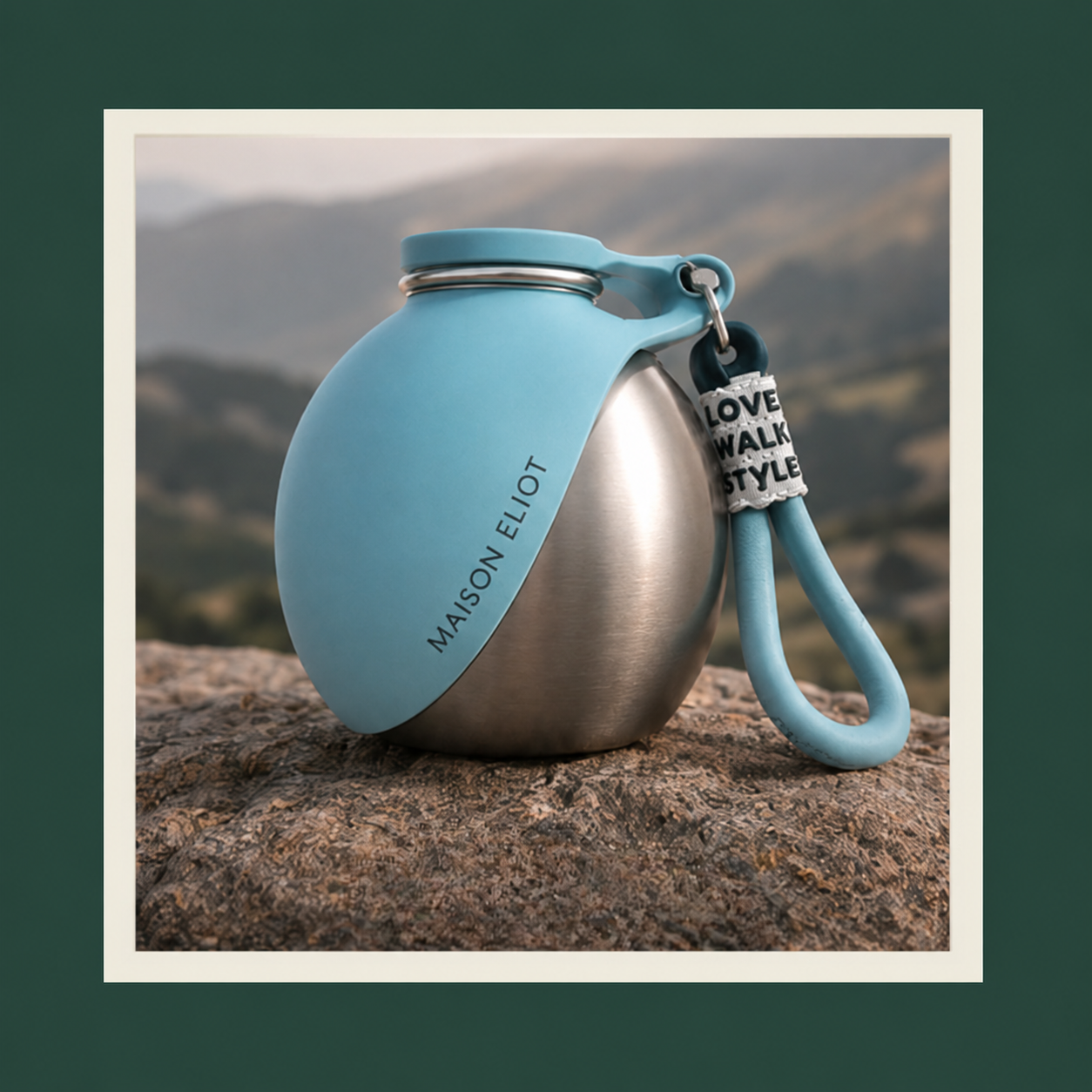 Gourde de Luxe pour Chien en Acier et Silicone | Maison Eliot