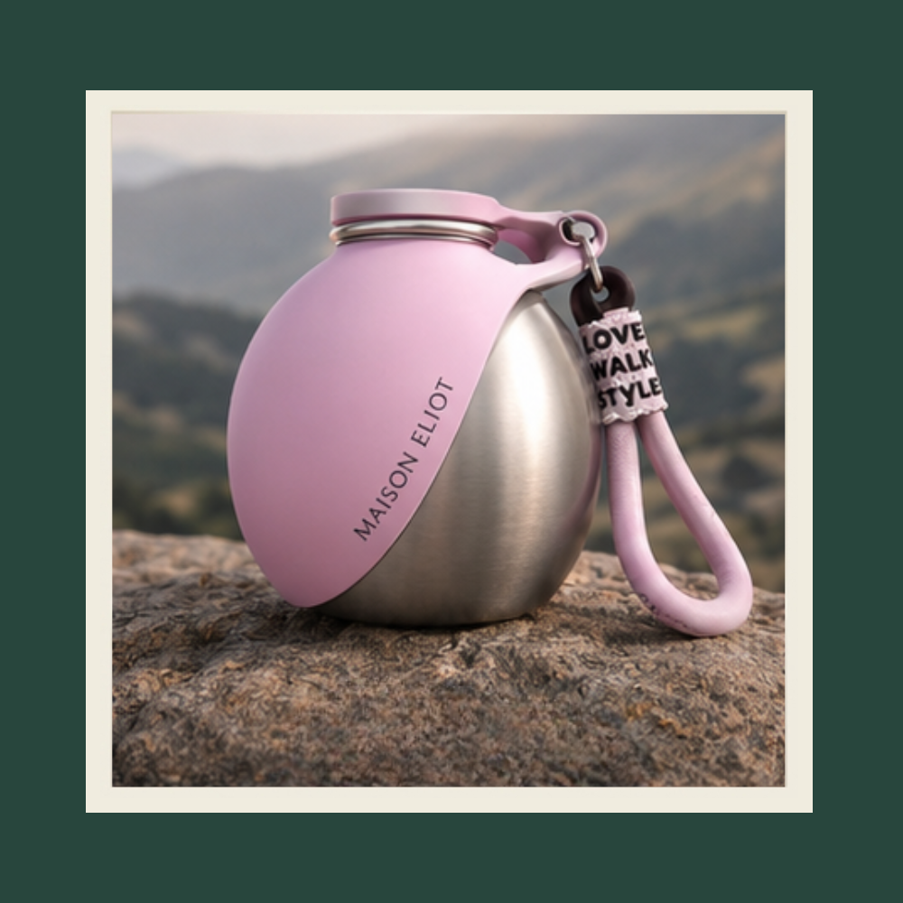 Gourde de Luxe pour Chien en Acier et Silicone | Maison Eliot
